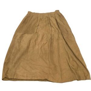 Vintage Suede A-Line Skirt